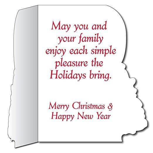 Custom Giant Die Cut Christmas Tree Greeting Card - Image 3