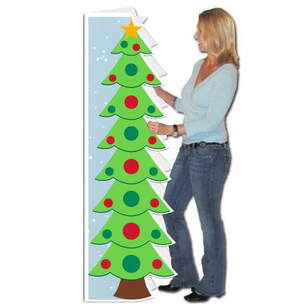 5'8" Giant Life-Sized Christmas Tree Holiday Card