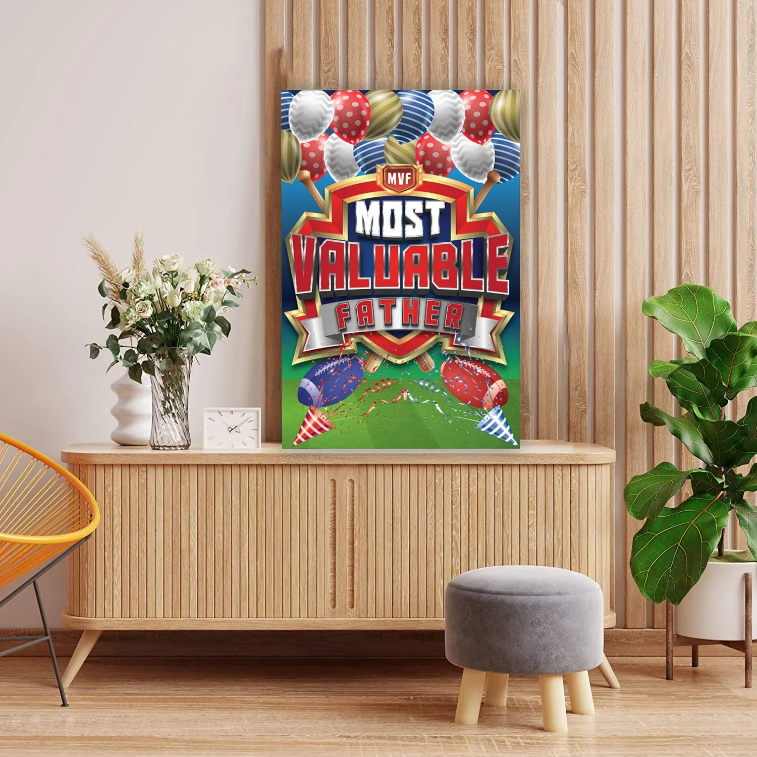 3' Giant Custom Most Valuable Father Greeting Card - Image 3