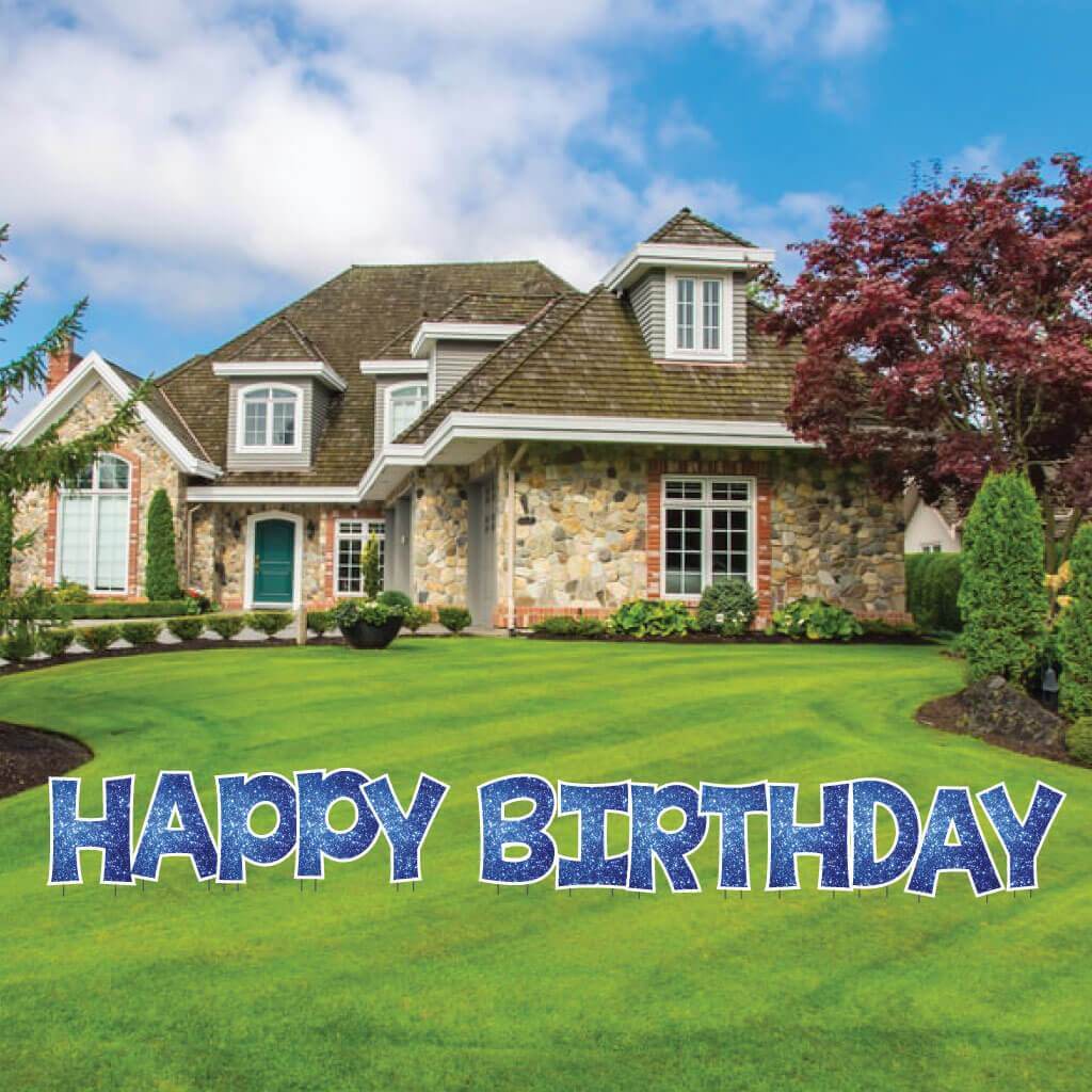 18" KG The Last Time Happy Birthday Sparkle  Yard Greeting -13 pc set - Image 10