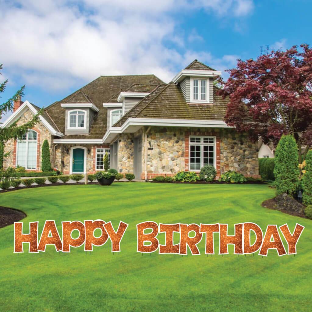 18" KG The Last Time Happy Birthday Sparkle  Yard Greeting -13 pc set - Image 13