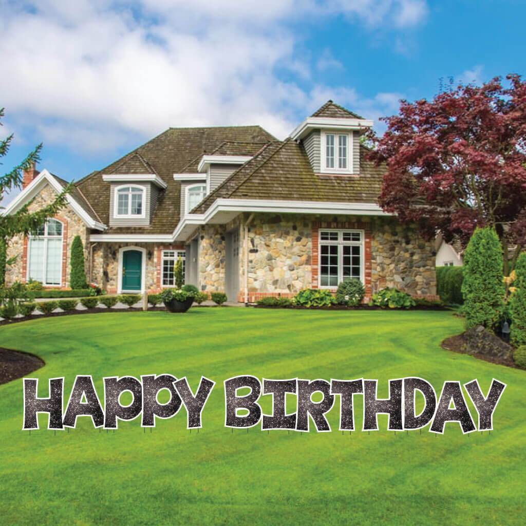 18" KG The Last Time Happy Birthday Sparkle  Yard Greeting -13 pc set - Image 19