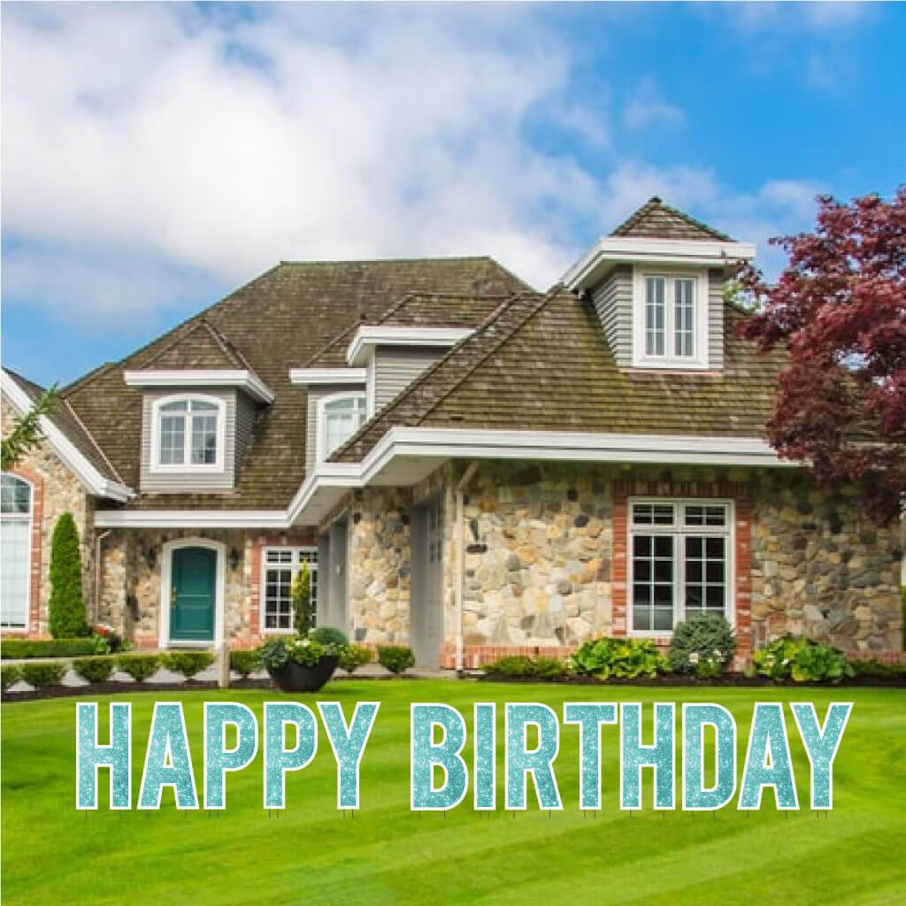 Sparkle 22.75" Bebas Happy Birthday Yard Greeting - 13 pc set - Image 13