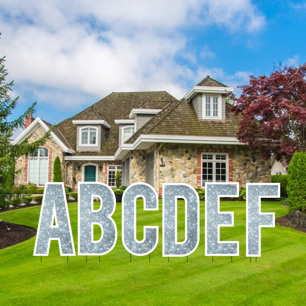 Sparkle 22.75" Bebas Alphabet Yard Decoration Set - 26 pc set - Image 16