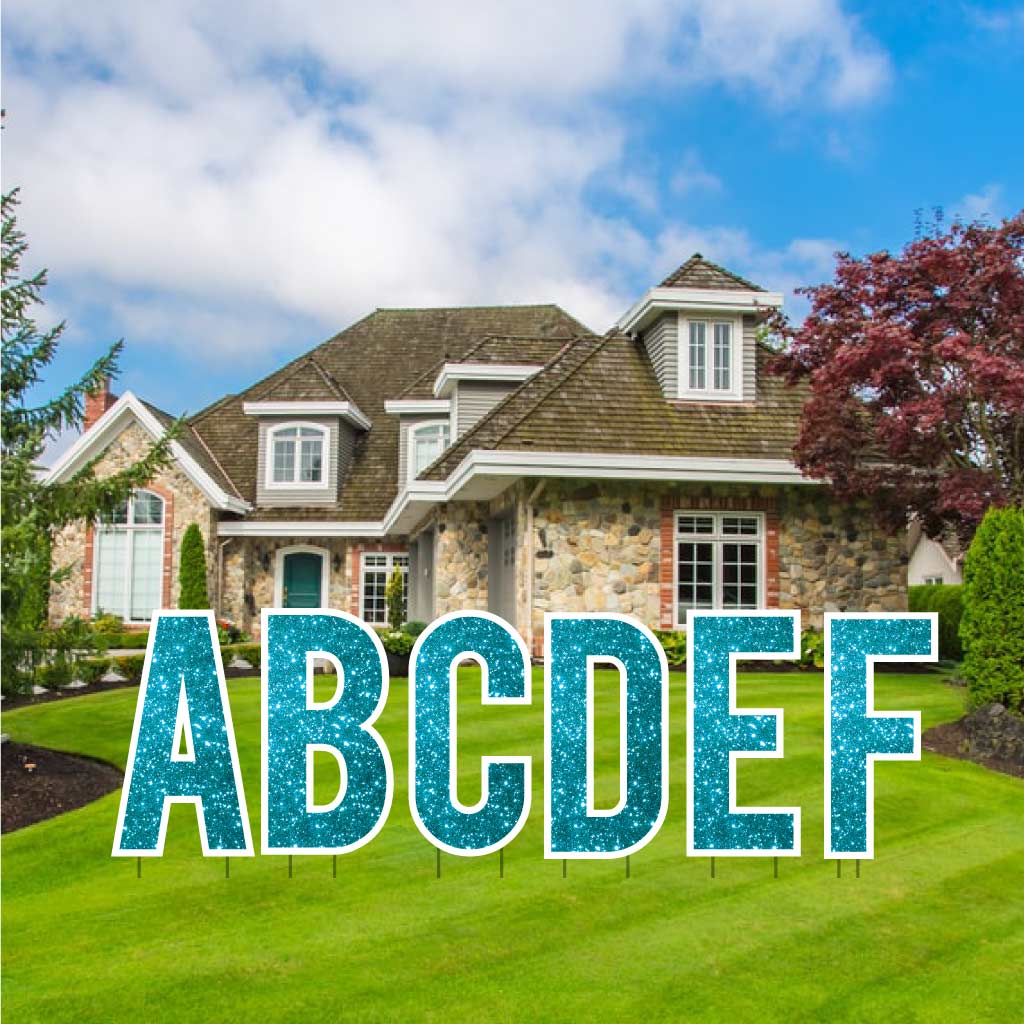 Sparkle 22.75" Bebas Alphabet Yard Decoration Set - 26 pc set - Image 17