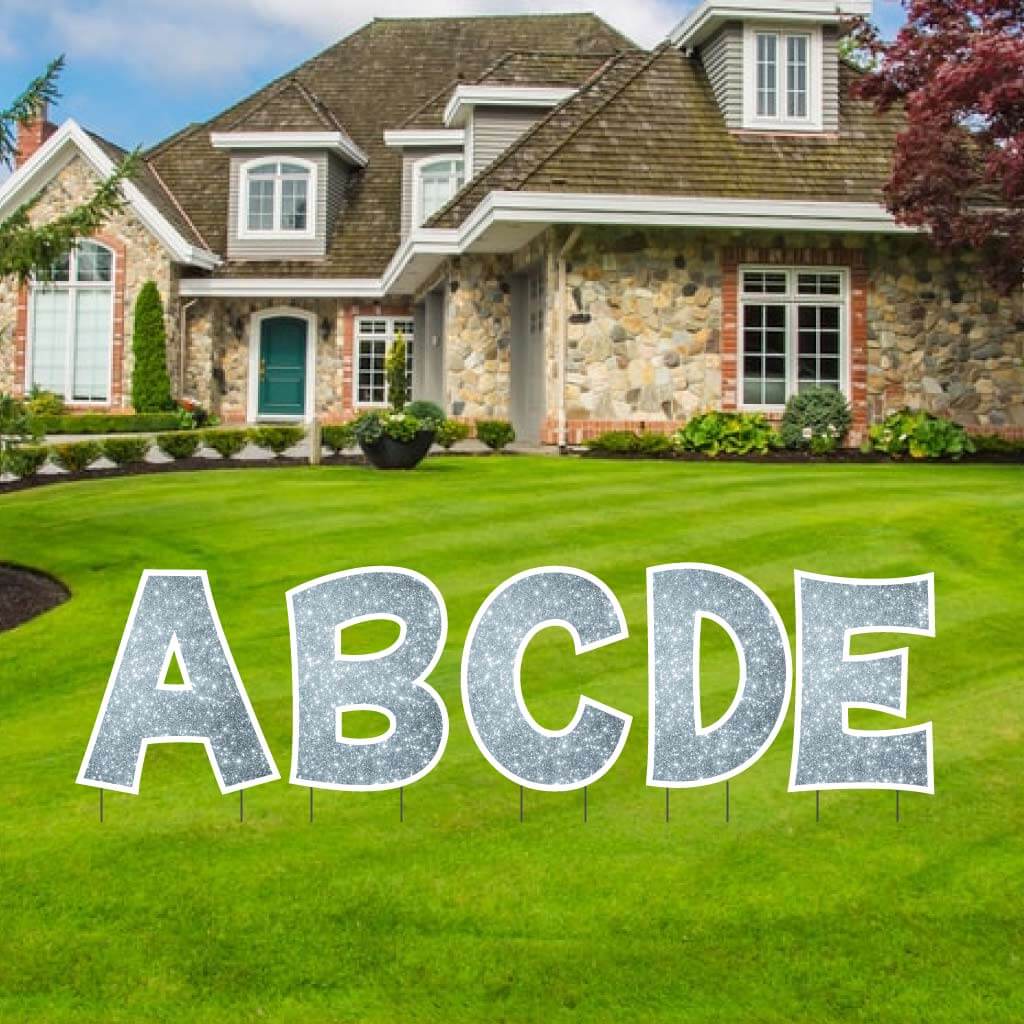 18" 'KG The Last Time' Sparkle Alphabet Yard Decoration Set | 26 pc set - Image 13