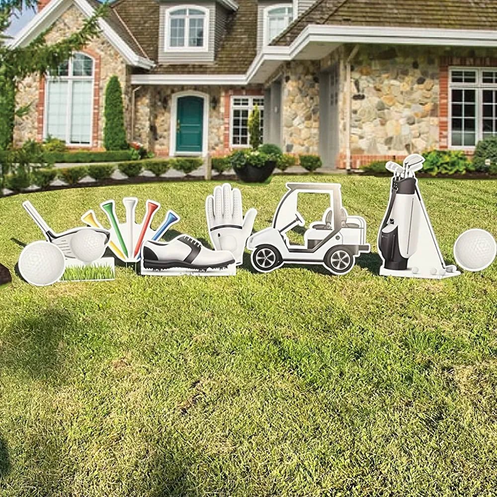 Golf Yard Card Accessories | Set of 8