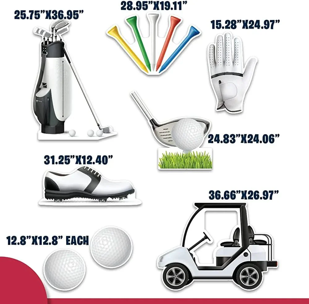 Golf Yard Card Accessories | Set of 8 - Image 2