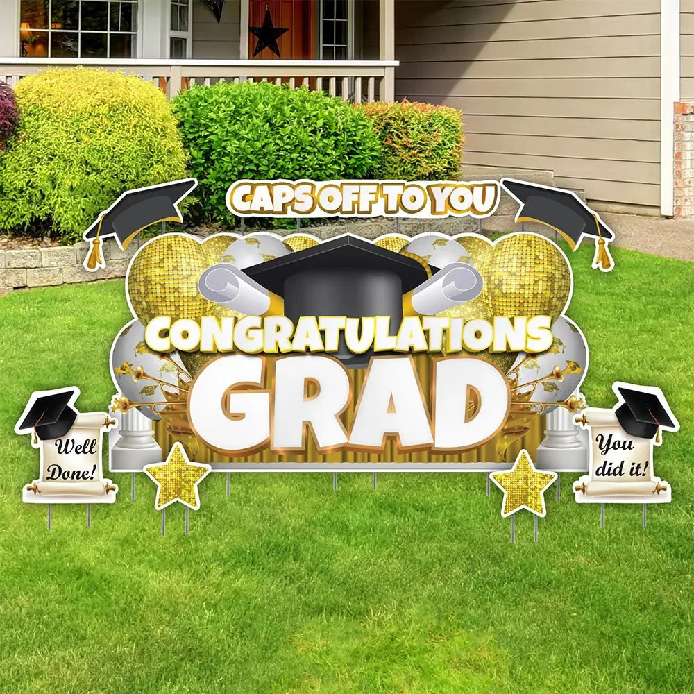 Graduation Oversized EZ Yard Card Set - 8 Pcs - Image 11