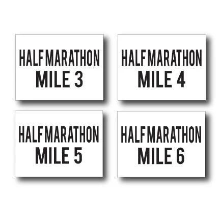 Half Marathon Simple Yard Sign Package - Image 4