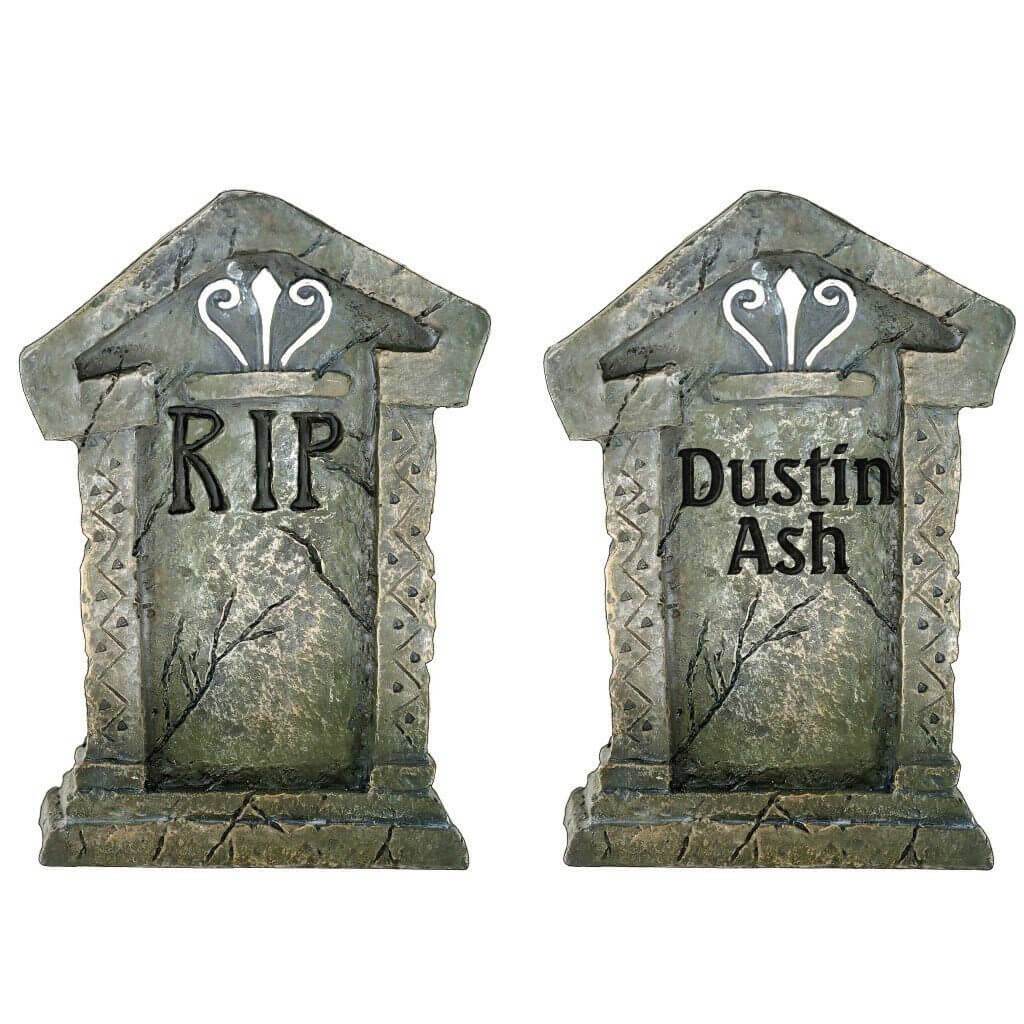 Fake Tombstones Halloween Yard Decoration | Set of 6 - Image 4