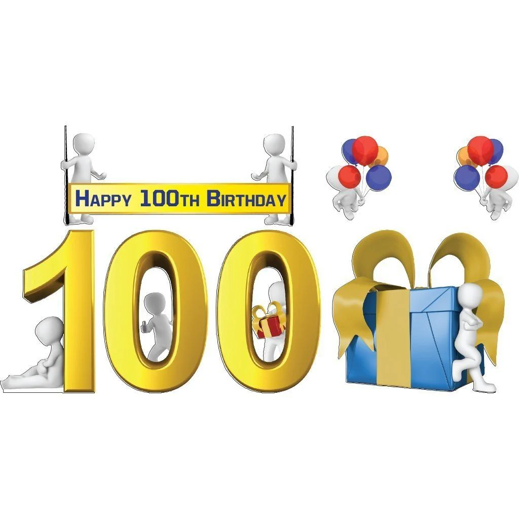 Happy 100th Birthday Yard Card - Image 2