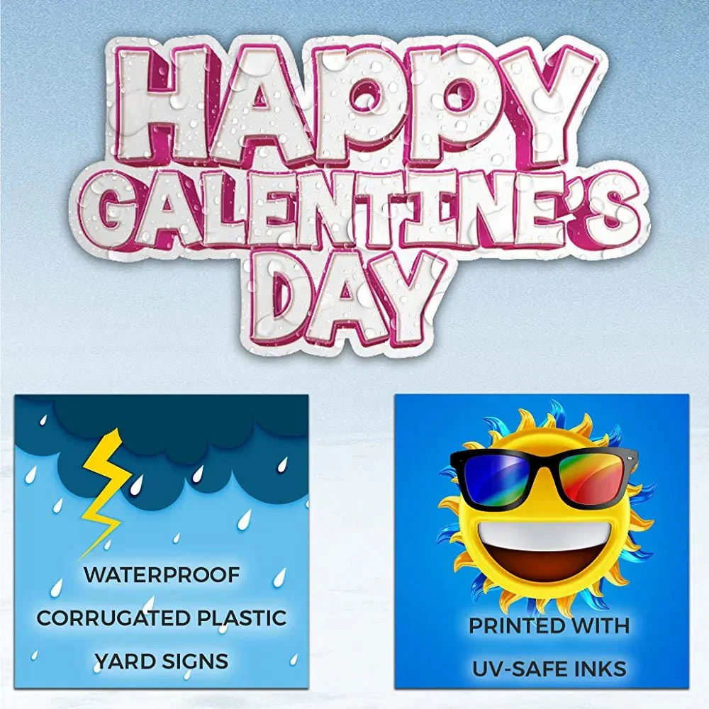 Happy Galentine's Day | Fearless Female, Girl Power Yard Card | 15 Pc Quick Set - Image 4