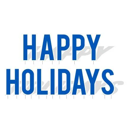 Happy Holidays Yard Letters Lawn Decoration 13 piece set - Image 2