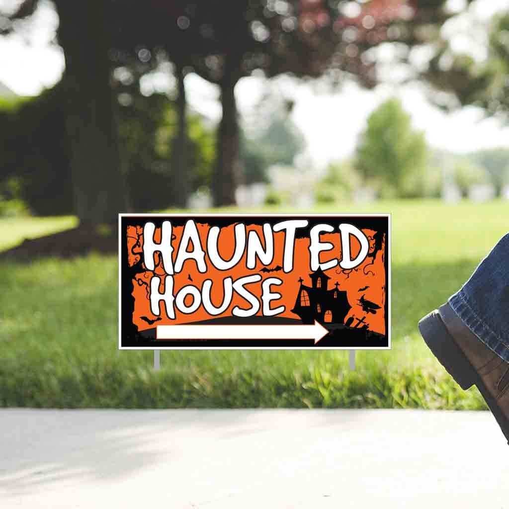Haunted House Directional Sign