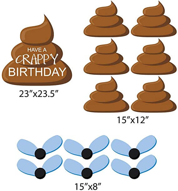 Have A Crappy Birthday Yard Decoration - Image 3