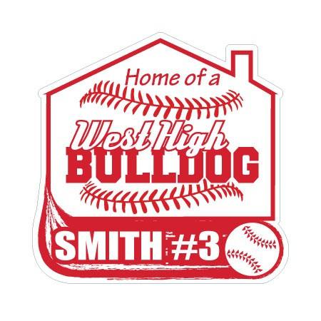 Custom 22x22" House with Swoosh Yard Sign - Image 6