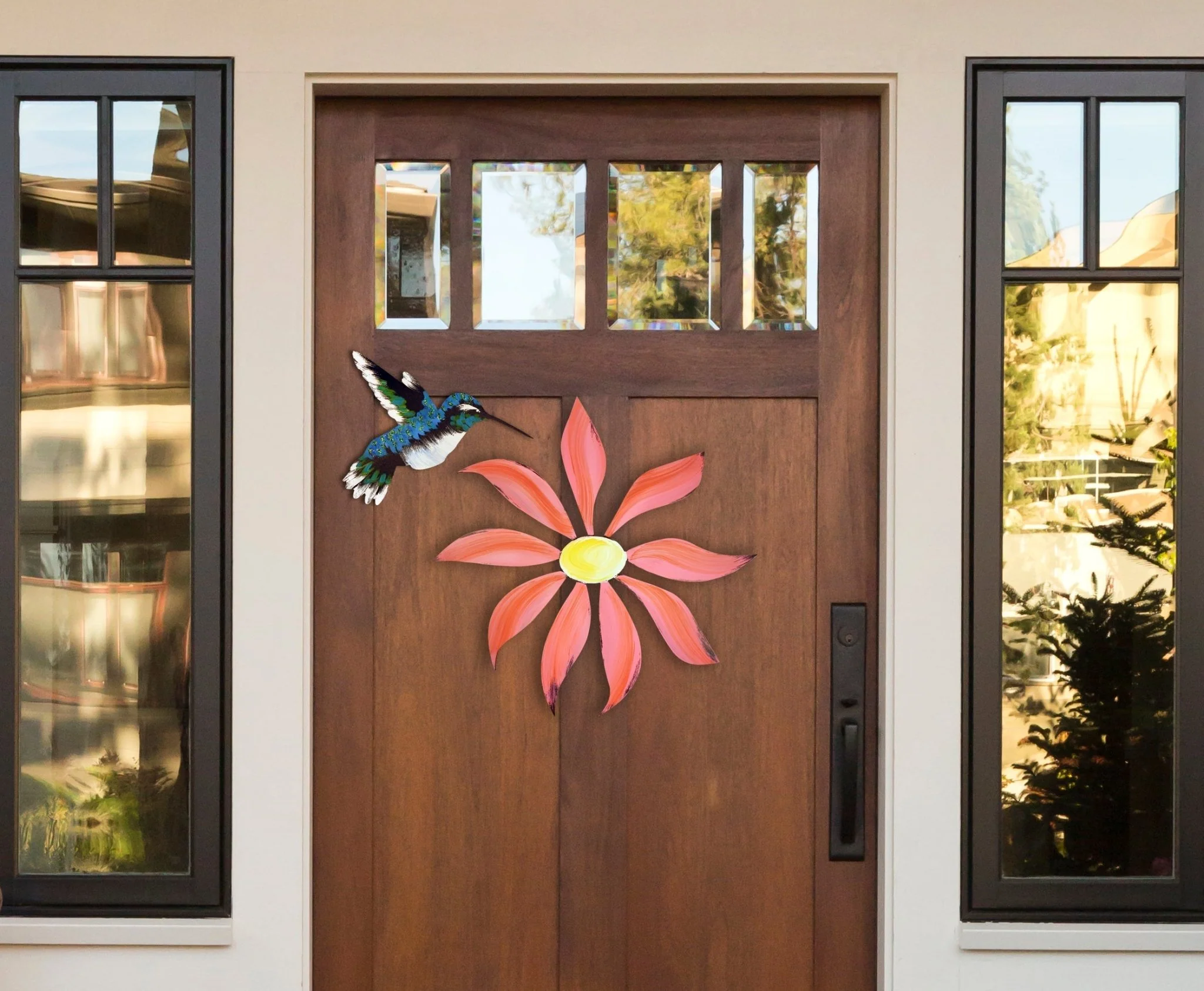 Hand Painted Hummingbird Wall Icon - Image 2