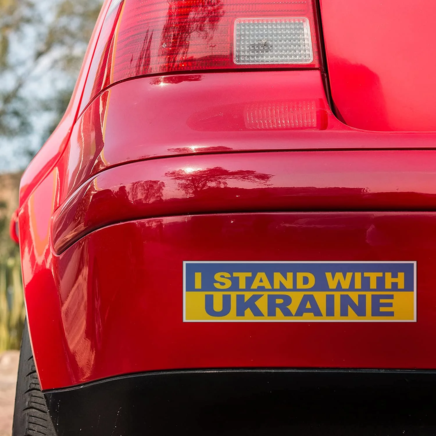 I Stand with Ukraine Bumper Sticker Set of 2