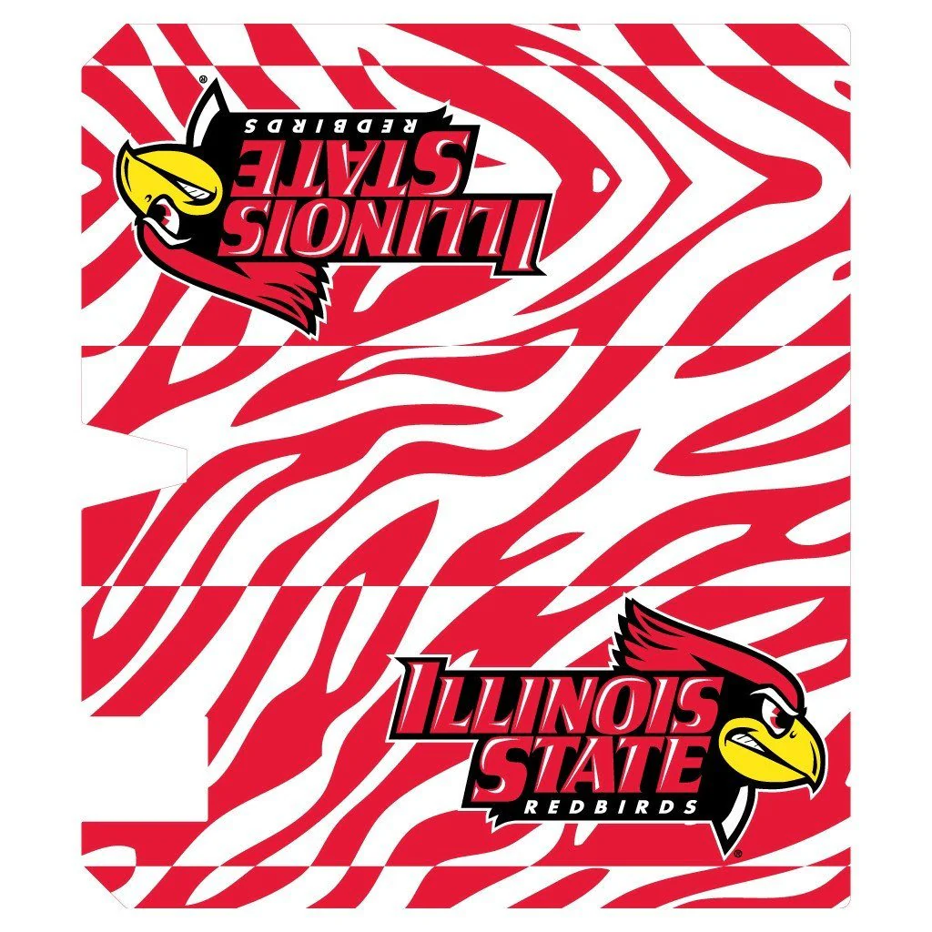 Illinois State Zebra Print Magnetic Mailbox Cover - Image 3