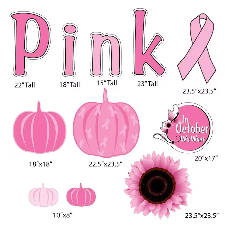 In October We Wear Pink, Breast Cancer Awareness - 11pc Set - Image 2