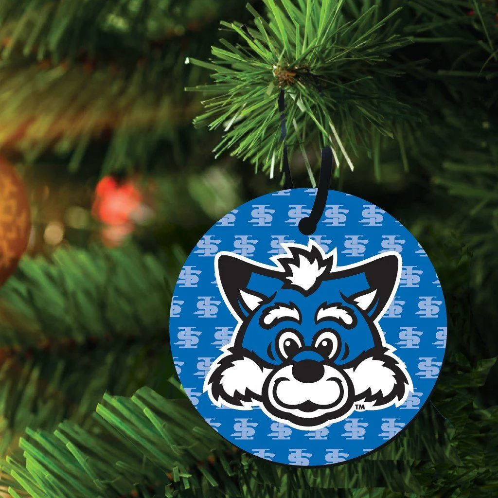 Indiana State University Circle Shapes Ornament Set of 3