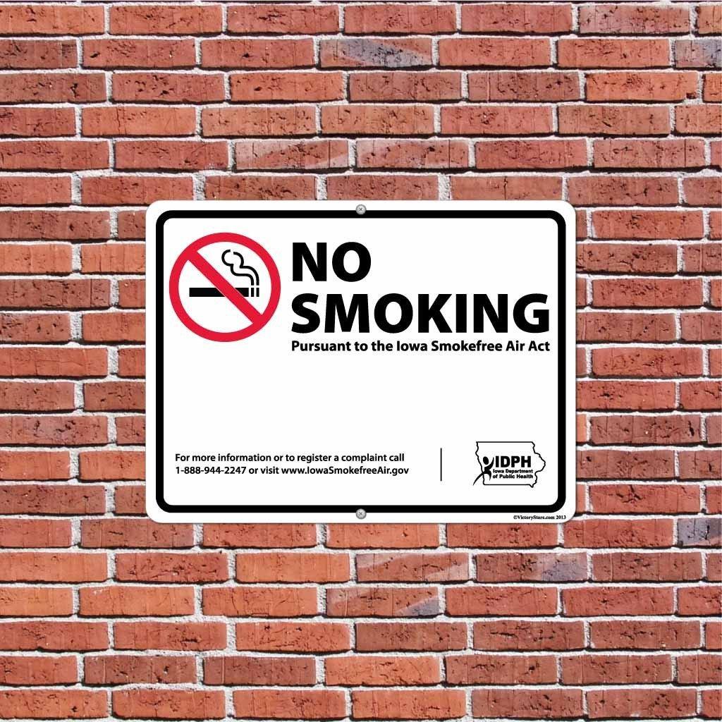 Iowa Smokefree Air Act No Smoking Sign or Sticker