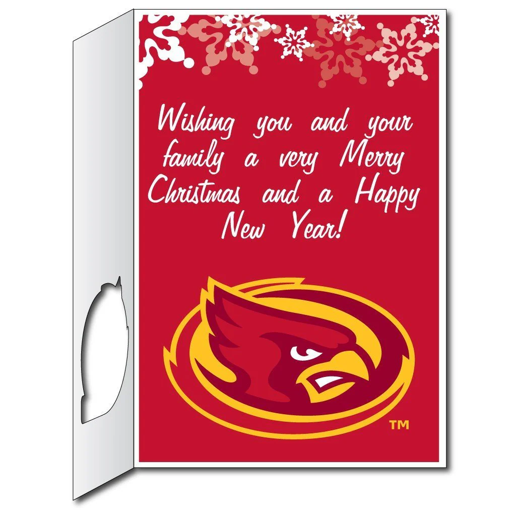 2'x3' Giant Iowa State Holiday Greeting Card & Yard Sign - Image 2