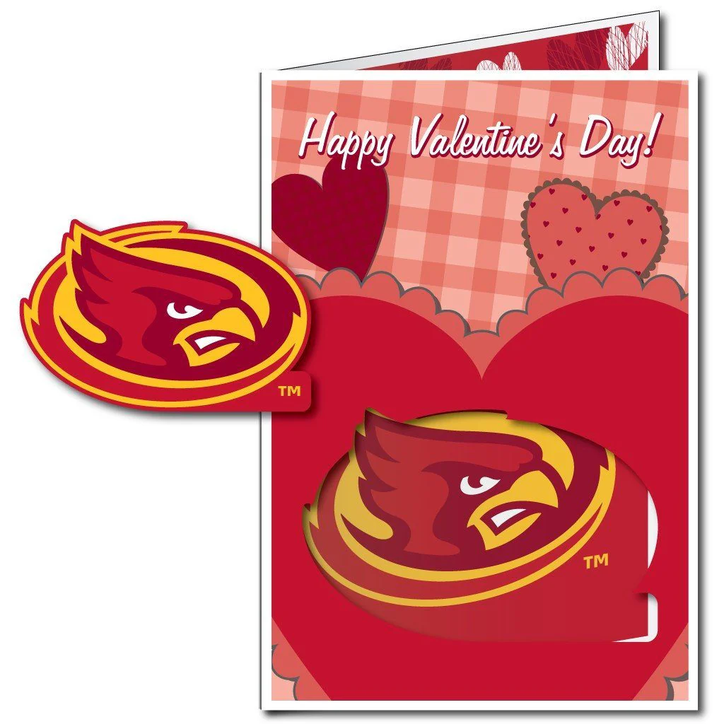 2'x3' Huge Iowa State University Valentine's Day Card & Yard Sign - Image 3