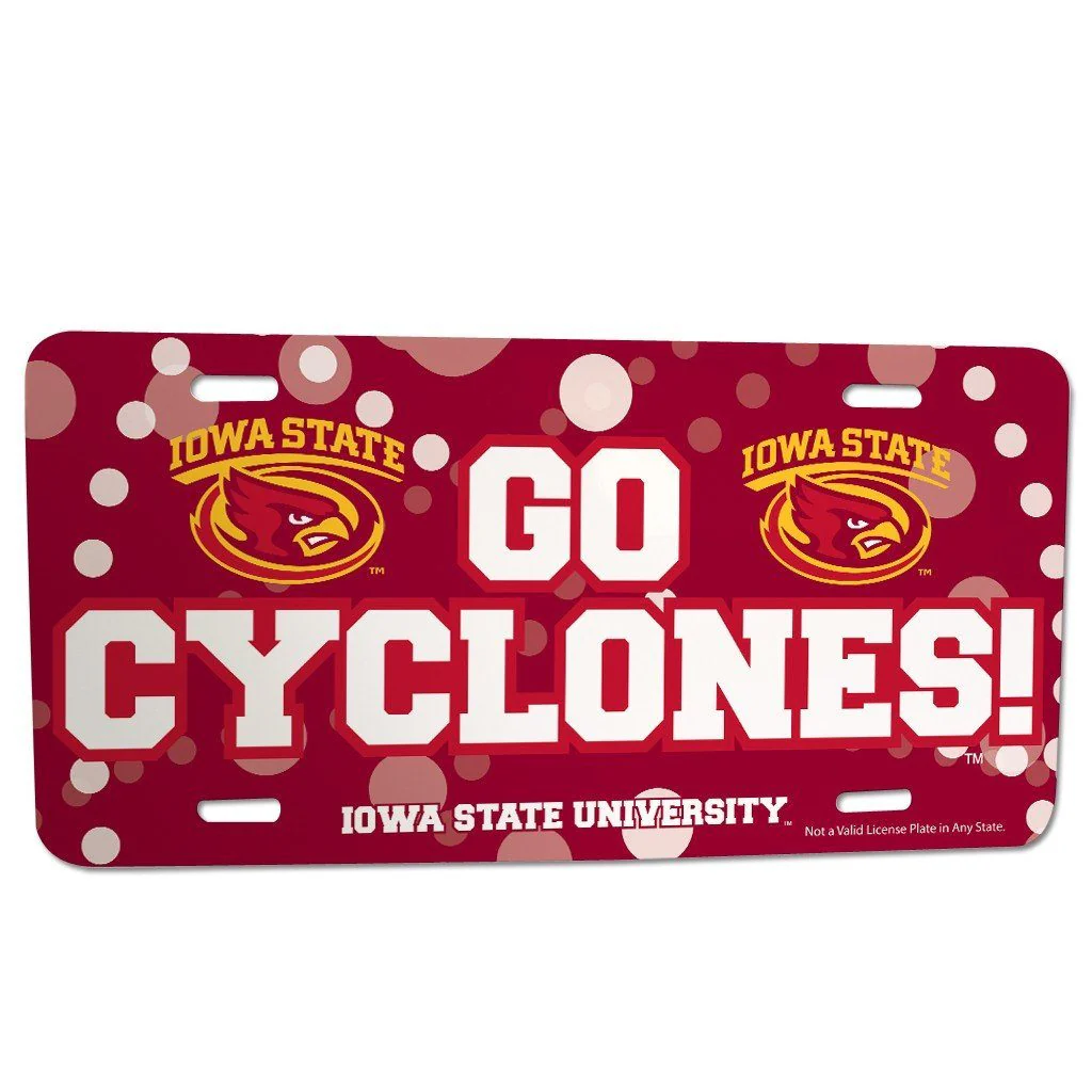 Iowa State University Go Cyclones! License Plate