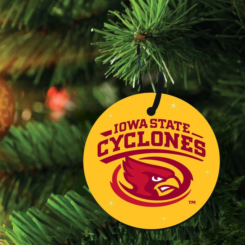 Iowa State University Circle Shapes Ornament Set of 3