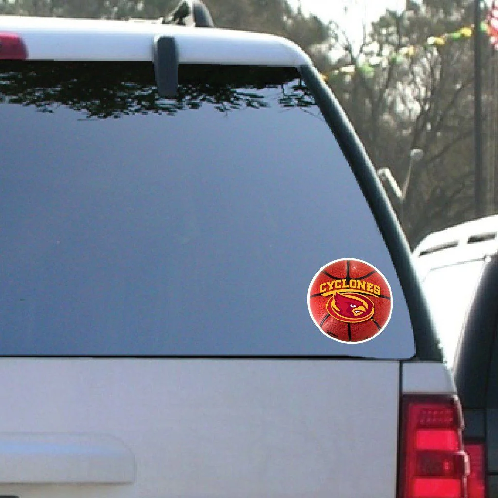 Iowa State University Basketball Window Decal Set of 2