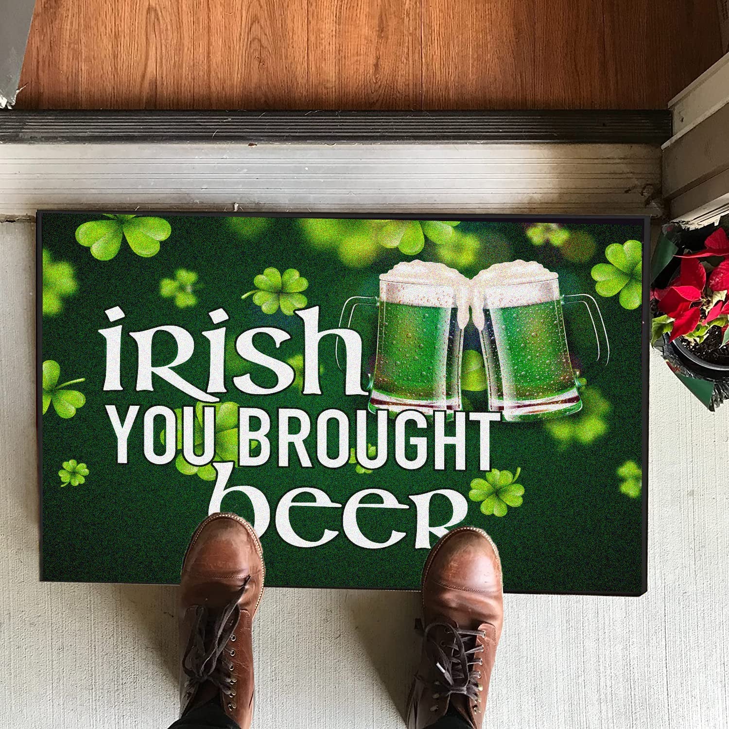 Irish You Brought Beer Doormat