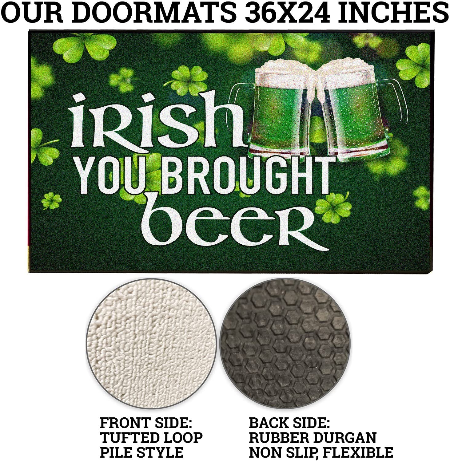 Irish You Brought Beer Doormat - Image 2