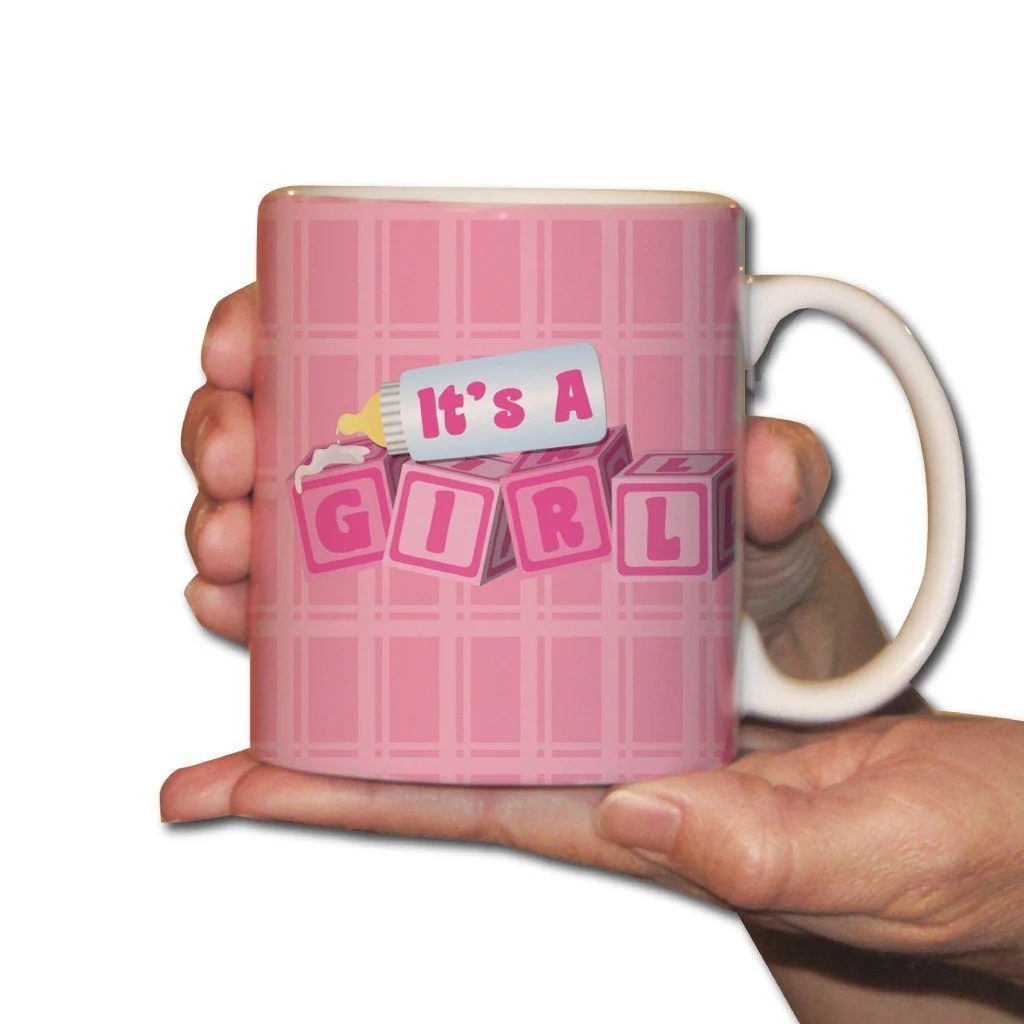 It's a Girl! Baby Blocks Coffee Mug