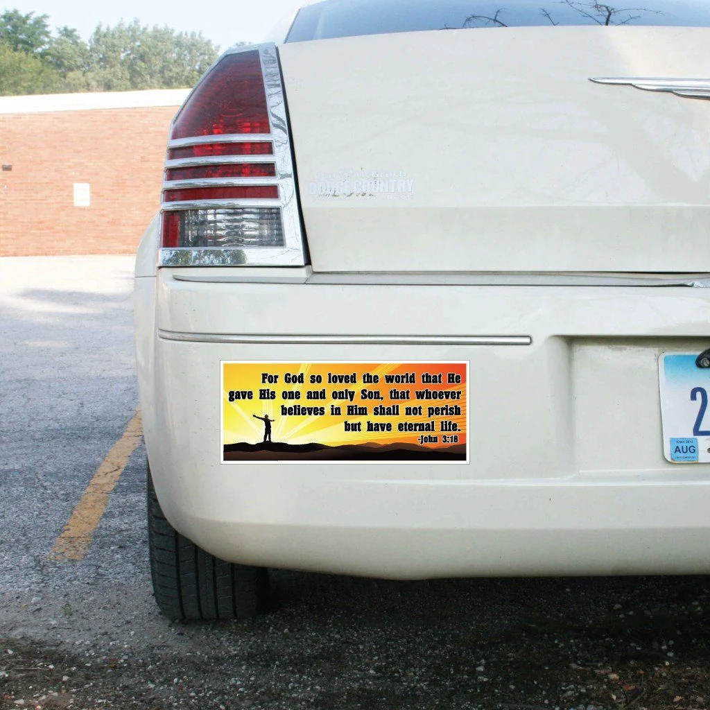 John 3:16 Bumper Magnet Pair 3.75 x 9