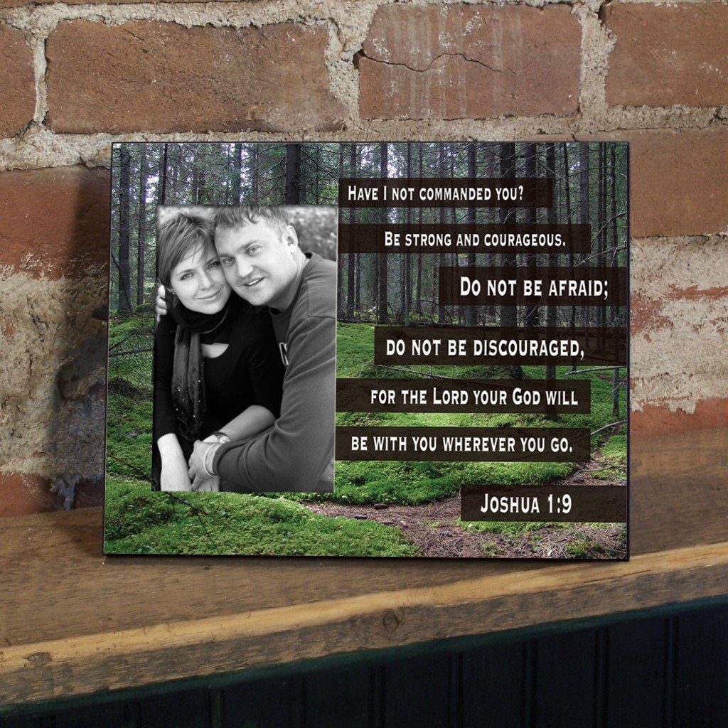 Joshua 1:9 Decorative Picture Frame