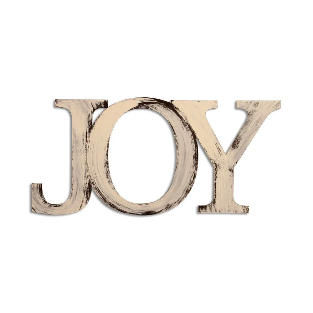 Hand Painted Joy Wall Decoration - Image 2