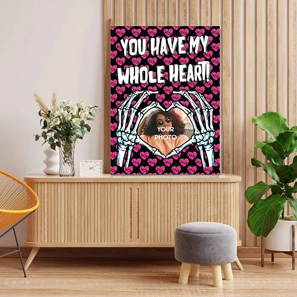 Jumbo Personalized Valentine's Day Card | You Have My Whole Heart - Image 3