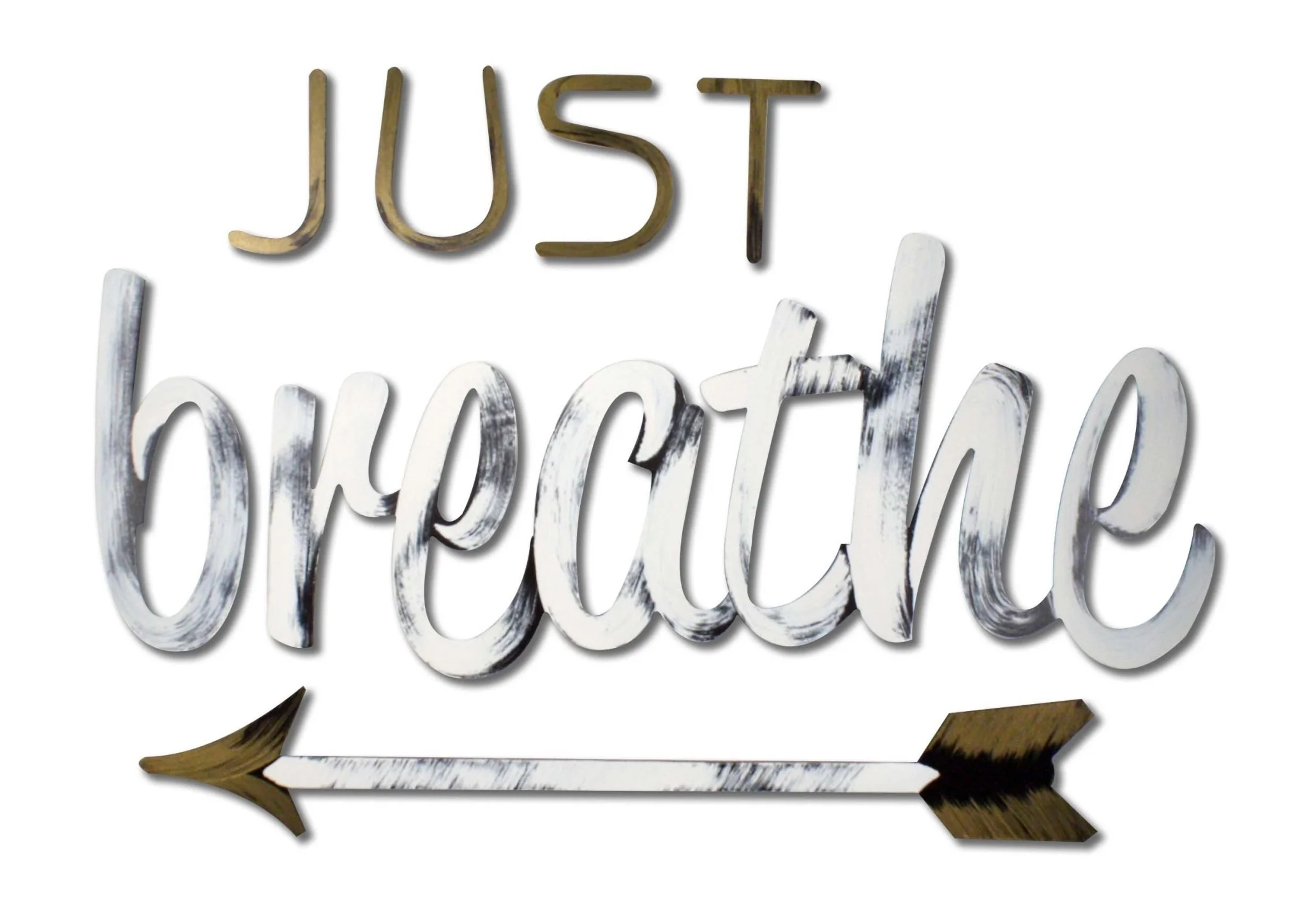 Rustic Just Breathe Wall Decor - Image 4