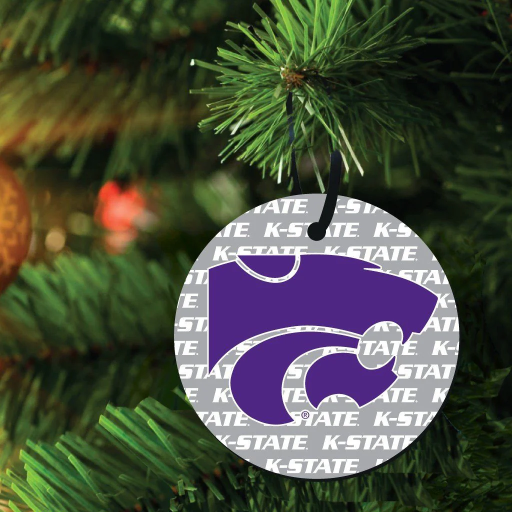 Kansas State University Circle Shapes Ornament Set of 3