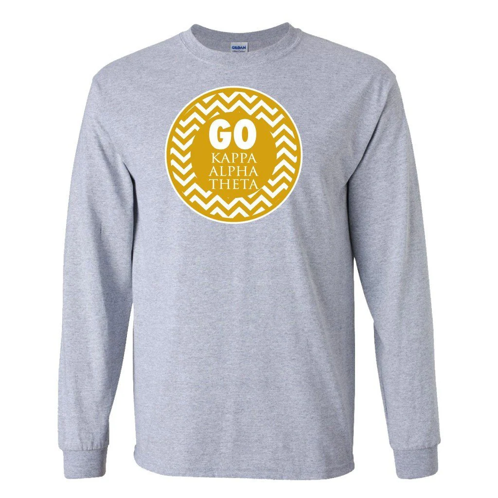 Go Kappa Alpha Theta Long Sleeve T-shirt - Image 2