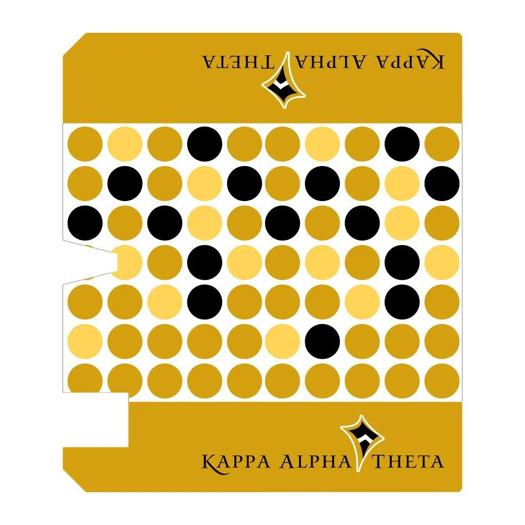 Kappa Alpha Theta Dotted Magnetic Mailbox Cover - Image 2