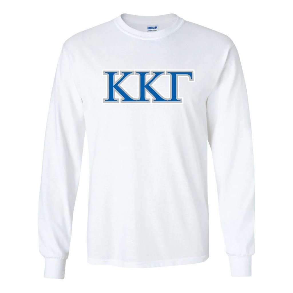 Kappa Kappa Gamma Greek Letter Long Sleeve T-shirt
