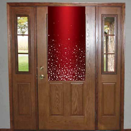 Keep Christ In Christmas Red SnowFall Door Banner - Image 3