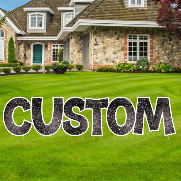 Custom Yard Letters | KG The Last Time | Sparkle Fill - Image 3
