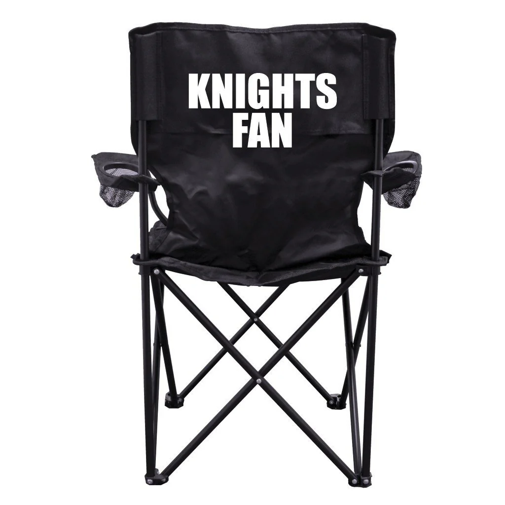 Knights Fan Black Folding Camping Chair