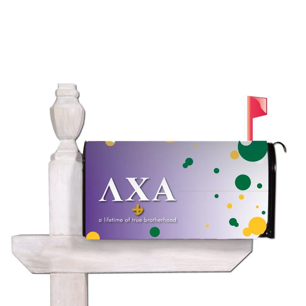 Lambda Chi Alpha Dotted Magnetic Mailbox Cover