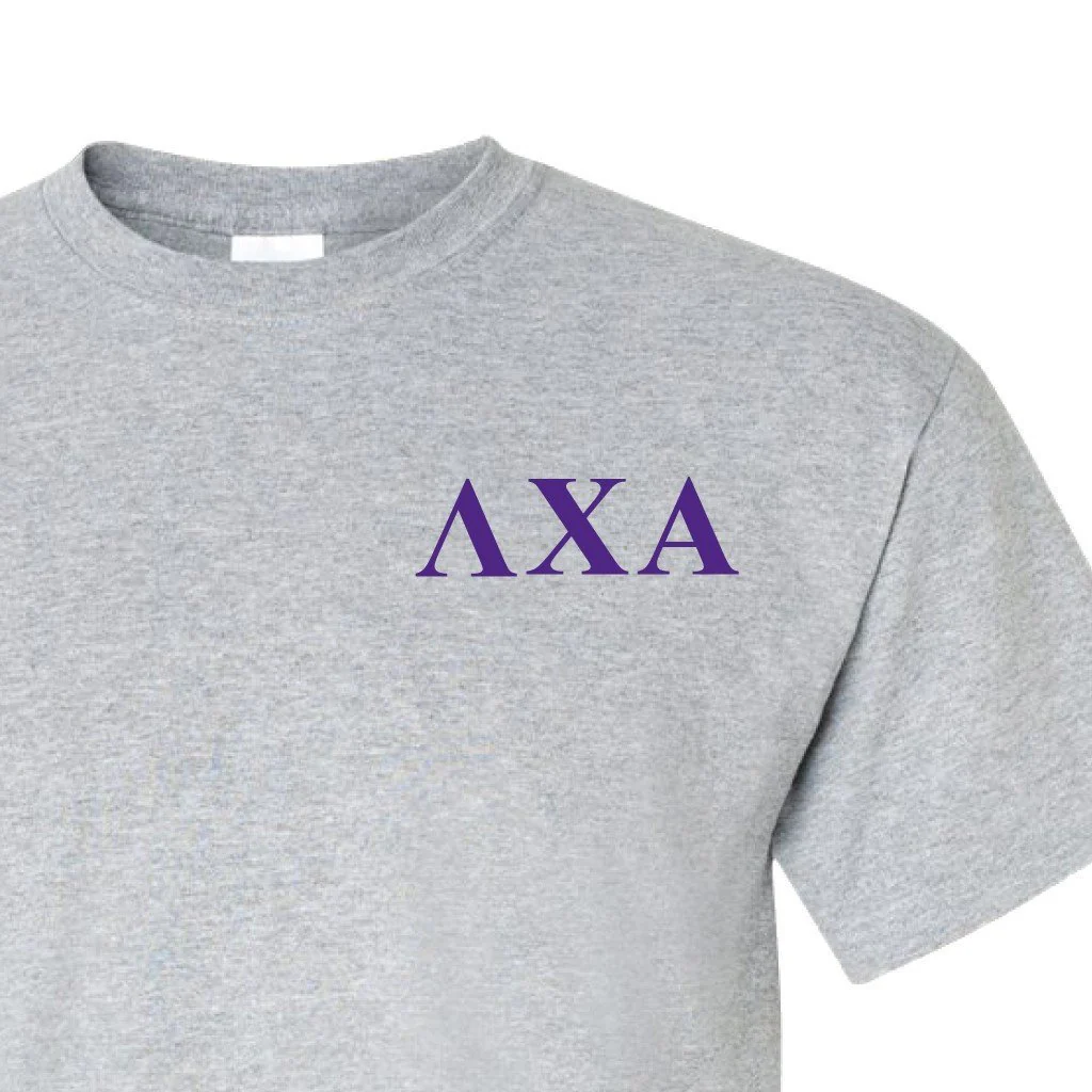 Lambda Chi Alpha Greek Letters with Coat of Arms T-Shirt - Image 5
