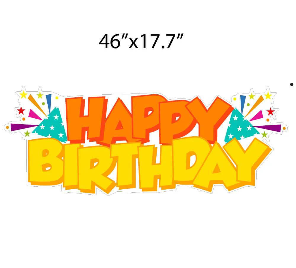 Large Happy Birthday Yard Greeting Signs 4 pc set - Image 5